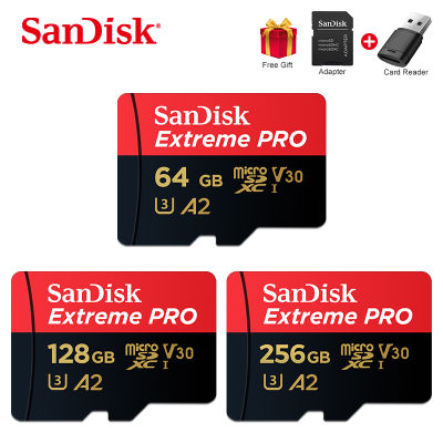 SanDisk Extreme Pro TF 64GB 128GB microSDXC UHS-I Memory Card micro SD Card 32GB microSDHC TF 170MBs Class10 U3 With SD Adapter