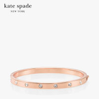 KATE SPADE NEW YORK SET IN STONE METAL STONE HINGED BANGLE WBRUB746 กำไลข้อมือ