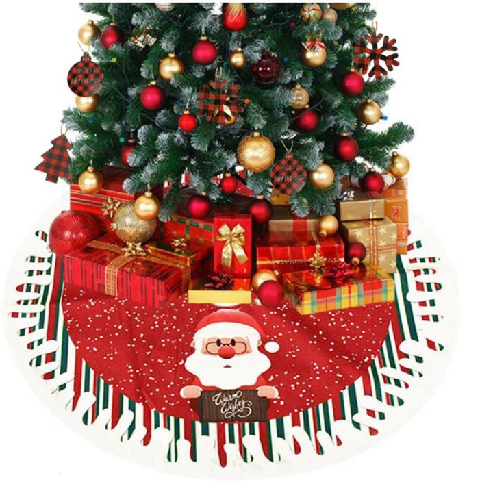 10pcs-christmas-tree-hanging-decorations-wooden-pendants-ornaments-single-side-red-lattice-snowflake-xmas-gift