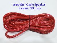 สายลำโพงสำหรับงานเครื่องเสียง คุณภาพดี ความยาว 10 เมตร   Speaker cable for audio