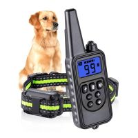 Training Training Beep With Stopper Remote Dog Waterproof Collars Electric 800M Control Dog Shock Bark With Collar Pet