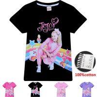 2019 New Hot Sale girls Unicorn Cartoon Short Sleeve Girl 100 cotton T-shirt Tshirt for Girl jojo siwa kids clothes Top tee