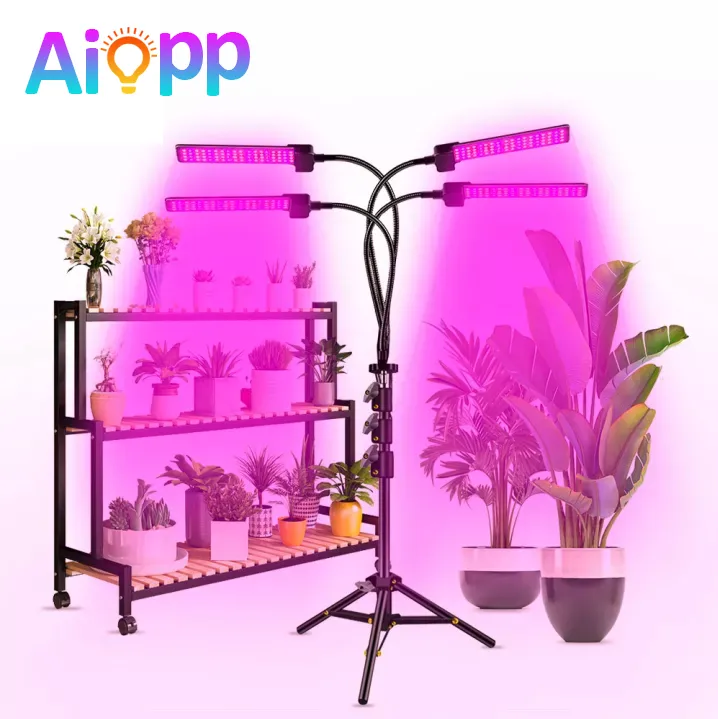 LED Grow light 12V With Charger, LED Grow Light with Stand, Adjustable