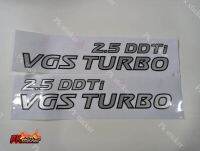 สติ้กเกอร์  2.5DDTi VGS TURBO ติดข้างประตูกระบะ นิสสัน นาวาราNP300 1ชุดมี2ชิ้น งานสกรีน ขนาดเท่า original