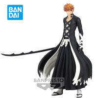 ในสต็อก Banpresto ของแข็งและวิญญาณ2 B Leach Kurosaki Ichigo 17เซนติเมตรของแท้อะนิเมะรูปพีวีซีรุ่นสะสมของเล่นสำหรับเด็กผู้ชาย