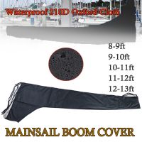 210D Sail Cover 8-9ft 9-10ft 10-11ft 11-12ft 12-13ft Mainsail Boom Cover Boat Cover Waterproof Anti UV Sunshade Dustproof Boom