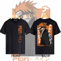 Naruto อนิเมะเสื้อยืดเสื้อผู้ชาย เสื้อยืดคอตตอนไม่จำกัดเพศนารูโตะปวด