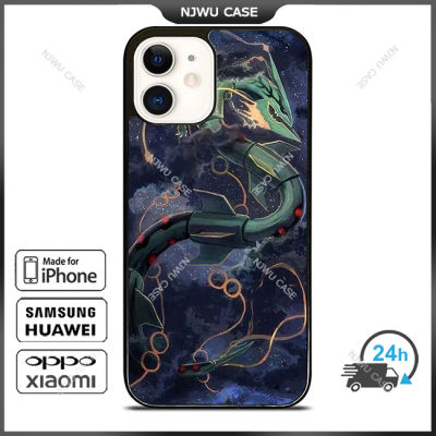 Shiny Rayquaza Pokemonn Phone Case for iPhone 14 Pro Max / iPhone 13 Pro Max / iPhone 12 Pro Max / XS Max / Samsung Galaxy Note 10 Plus / S22 Ultra / S21 Plus Anti-fall Protective Case Cover