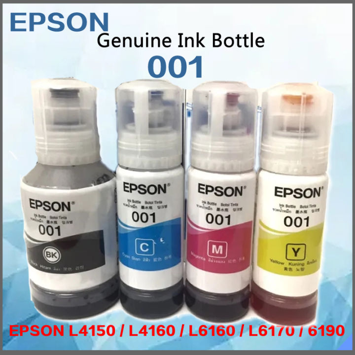 Epson 001 Original Ink Bottle for L4150, L4160, L6160, L6170, L6190 ...