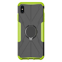 Phone Case For iPhone X กันกระแทกเคสกันกระแทกแหวนโลหะ Stand Hard Back Armor Cover