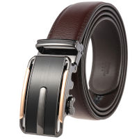 【COD/Ready Stock】Men Belt Mens Leisure Business Genuine Leather Belt High Quality 3.5cm Automatic Buckle Belt for Men 105-125cm