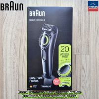 Braun® Beard Trimmer 3 Hair Clippers for Men Cordless &amp; Rechargeable เครื่องเล็มหนวดเครา สำหรับผู้ชาย ที่กันจอน เครา