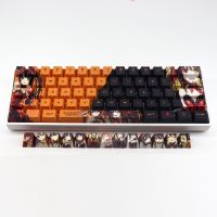 （Miss qis keycap） PBT Dating Competition Anime Keycapspprofile Sublimation MechanicalKeycap ForMX108 Key