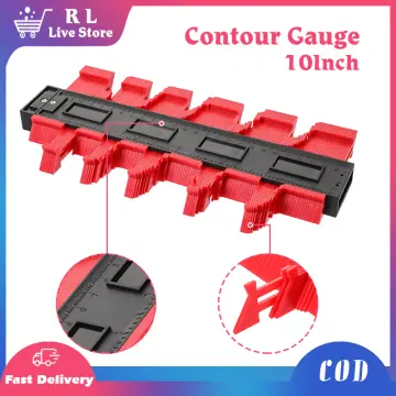 Profile Scribing Ruler Contour Gauge with Lock - Precise Scribe Tool  Woodworking Edge Corner Measuring Profile Duplicator Tool - AliExpress