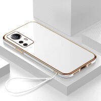 เคส Xiaomi 12 Lite Case เคสหรูหรา 6D ชุบซิลิโคนอ่อนนุ่มกรอบสี่เหลี่ยม Shiny Bling ฝาหลัง