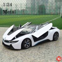 1:24 Scale B.M.W I8 Diecast ของเล่นโมเดลรถยนต์