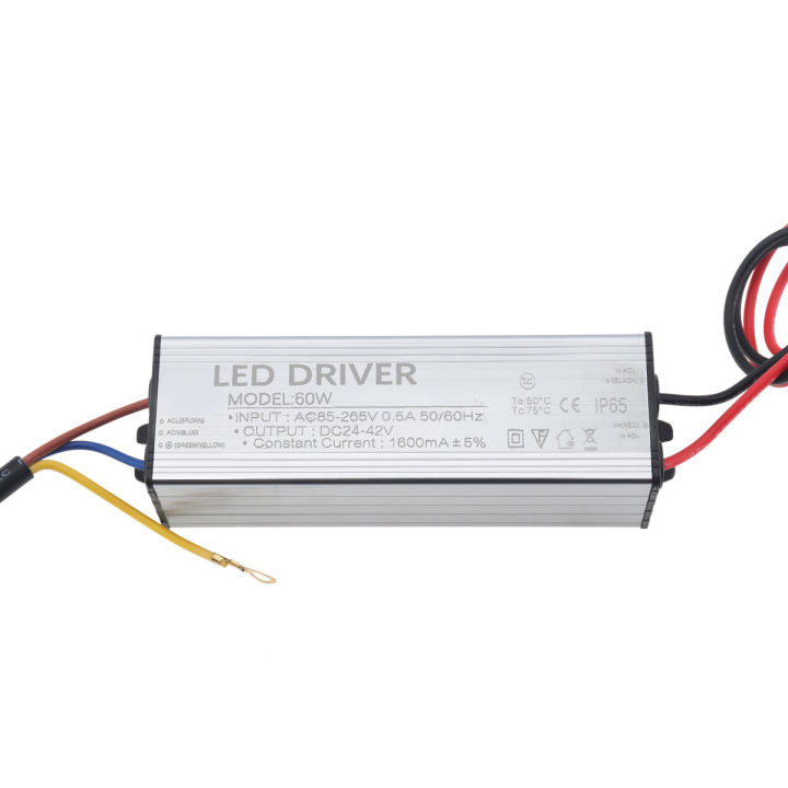 ไดร์เวอร์-led-กันน้ำ60w-85-265v-ac-เป็น24-42v-dc-led-power-supply-transformer-adapter
