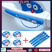 [Ready Stock] Car Door Handle Protection Film Cute Blue Cat Cartoon Door Bowl Sticker Car Door Handle Anti-collision strip scratch anti-scratch sticker