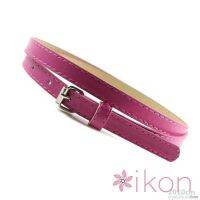 Women Belts Multi Color Skinny Faux Leather Casual Belts Strap