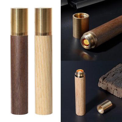 ZZOOI Intelligent Wood Lighter Flameless Rechargeable Windproof Lighter Blow Electronic Induction Gifts зажигалка