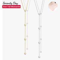 Serenity Day 100% S925สเตอริงเงิน D สี3MM สร้อยคอ Moissanite เต็มสำหรับผู้หญิงเครื่องประดับงานเลี้ยงหมั้นงานแต่งงานขายส่ง