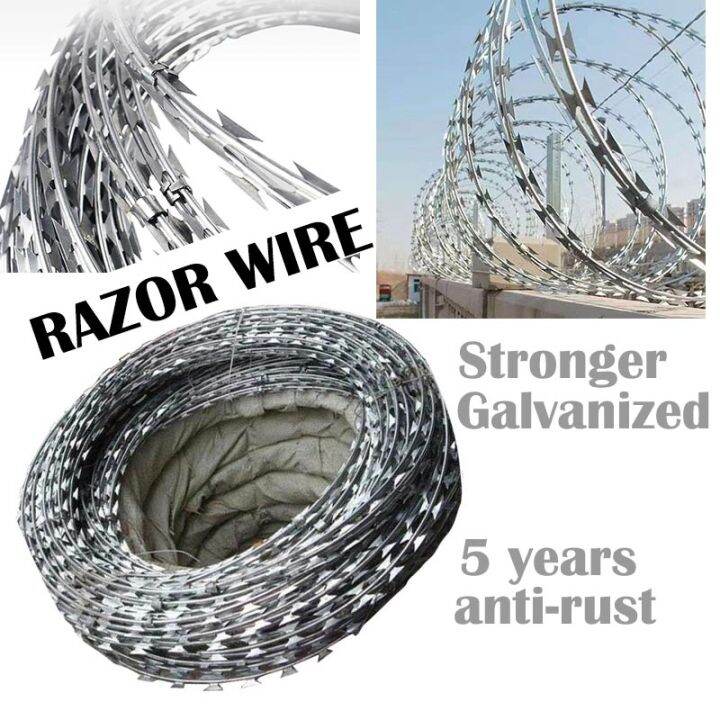 29 Meters Barbed Razor Wire / Combat Wire / AntiTheft / Anti Climb for