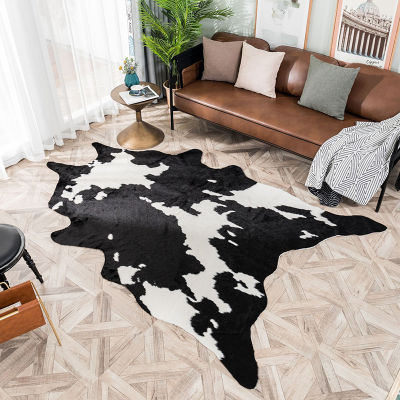 New Rug Home Room Floor Decoration Cow Print Carpet Modern Style Irregular Rug For Bedroom Living Room Carpet Drop Shipping