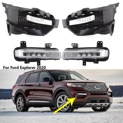 ◇❅ LED FogLight Lamps For Ford Explorer 2020 2021 2022 Fog Lights Headlights DRL Driving Daylights Cover Car Accessories Foglamp