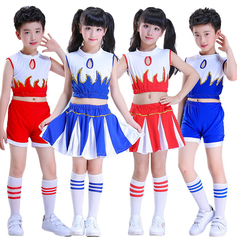World Book Day Costume Girls Dresses Cheerleader Party Dress up Fancy Dress Cheerleader with Pom Poms