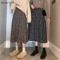 【CW】 New Skirts Floral A line Faldas Streetwear Korean De Moda Classic