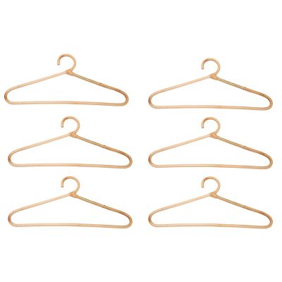 6X Rattan Clothes Hanger Style,Garments Organizer,Rack Adult Hanger,Room Decoration Hanger for Your Clothes.