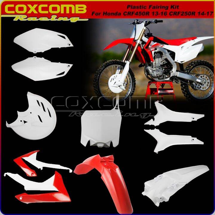 For Honda CRF 250 450 Plastic Fairing Kit Dirt Bike Front Fender Rear