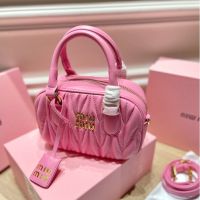 miumiuˉPortable Messenger bag Bowling bag Fashion (with box)