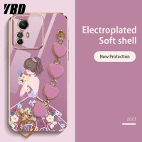 YBD เคสโทรศัพท์ลายน่ารักสำหรับ Xiaomi Redmi Note 12S ลายดอกไม้น่ารักบูติกสุดหรูแบบปลอกซิลิโคนนิ่ม