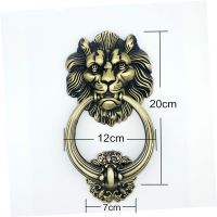 JD 20cm Large Antique Lion Door Knocker Lionhead Doorknockers Lions Home Decor Furniture Handle Hardware Door Hardware Locks