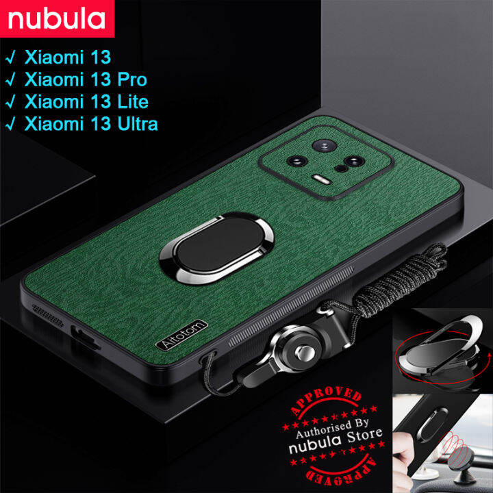 nubula-เคสโทรศัพท์-xiaomi-mi-13-pro-13-lite-13-เคสพิเศษผิวเปลือกไม้หนังรู้สึก-hp-xiaomi-13-pro-เคสกันกระแทกโทรศัพท์มือถืออัลตร้าขาตั้งสายคล้องมือรถฟรีที่ครอบสำหรับ-xiaomi-หลัง-xiaomi-13-pro-13-lite