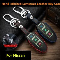 wenminr Luminous Car Styling Key Cover Case For Nissan For Infiniti EX FX G25 G37 FX35 EX25 EX35 FX37 EX37 Q60 QX50 QX703 Buttons