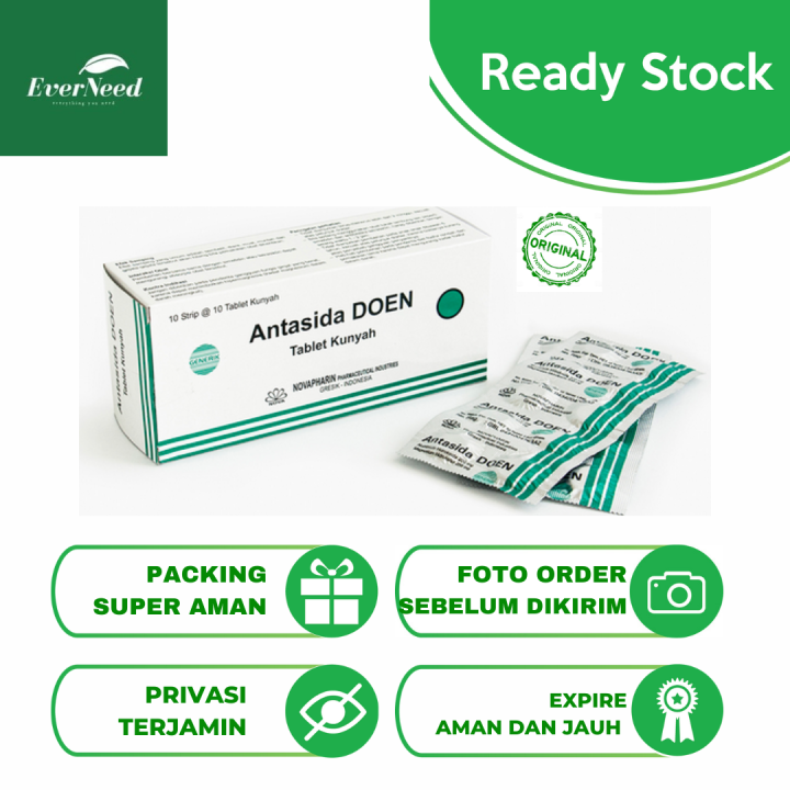 Antasida Doen Tablet Kunyah Per Strip | Lazada Indonesia