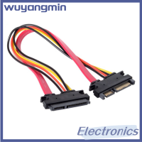 Wuyangmin ซีเรียล SATA 22Pin SATA ตัวผู้มีขาตัวเมีย7 + 15ขาสำหรับสายพ่วงข้อมูล1ชิ้น