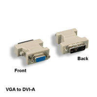 PC หน้าจออะแดปเตอร์วิดีโอแบบอนาล็อก DVI-A ตัวผู้เป็น VGA ตัวเมีย