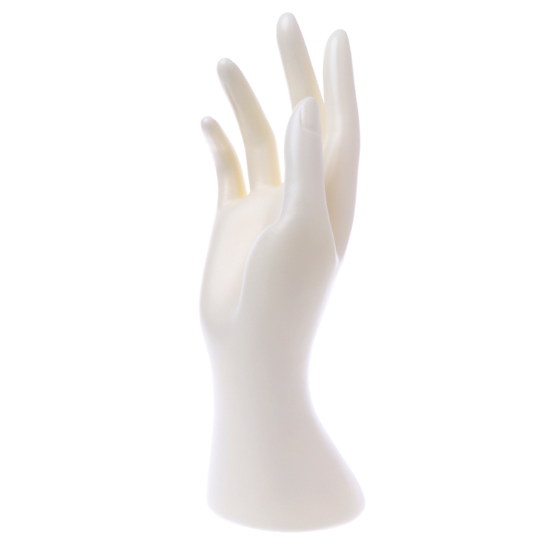 Xuebai Mannequin Ok Hand Finger Glove Ring Bracciale Bangle Jewelry Display Stand Holder Hand Model Black 
