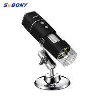SVBONY SV606 กล้องจุลทรรศน์ดิจิตอลไร้สายแบบพกพา WiFi แบบไร้สาย 50X-1000X4 USB แว่นขยายความละเอียดสูงคริสต์มาสของขวัญการศึกษาสำหรับเด็ก