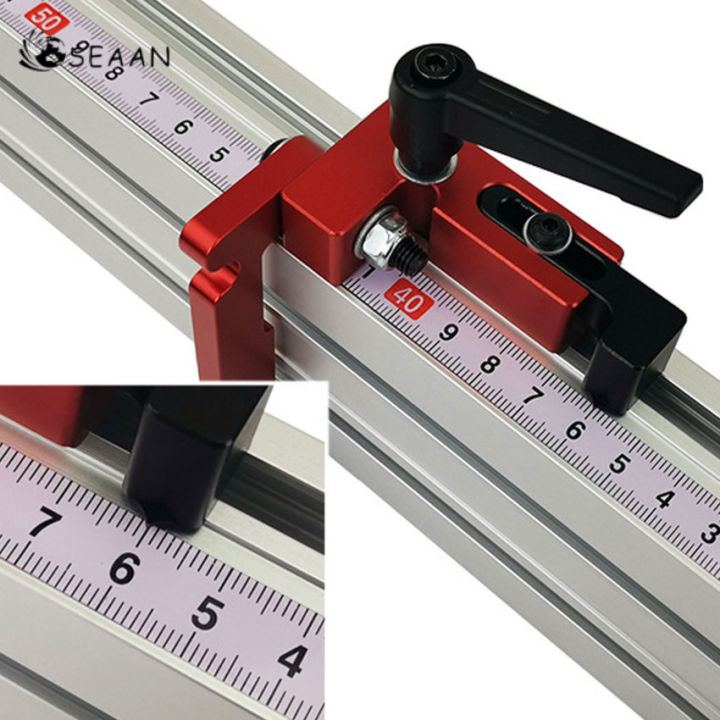 ตัวหยุดรางไม้75-limiter-รั้วแทร็คติดหลอดไฟอลูมิเนียมแบบพับได้หยุดการติดตั้งรางเครื่องมือช่างแบบ-diy
