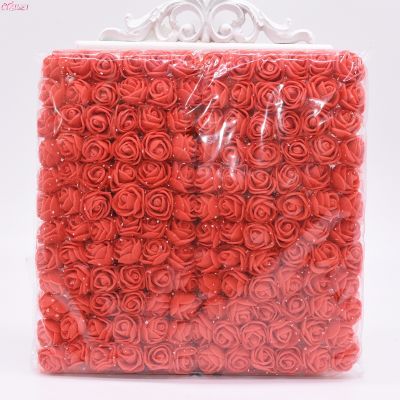 144pcs Mini Foam Rose Artificial Flower Bouquet Multicolor Rose MINI Foam Teddy Bear of Rose for Wedding Decor Plants Wreath