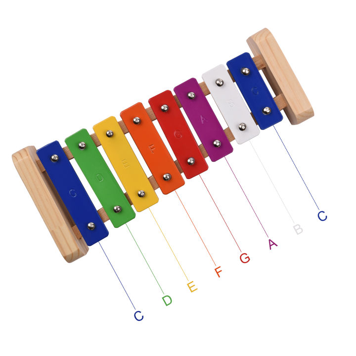 wood-pine-xylophone-8-note-c-key-percussion-toddle-kid-musical-toy