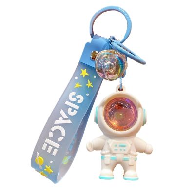 Fashion Space Astronaut Keyring Sunset Projector Light Keychain Pendant Female Couple Bag Ornament Keychains Gifts 124A