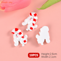 Fresh sky 10ชิ้นการ์ตูนน่ารักชุดคริสต์มาสขนาดเล็กแบนเรซิน cabochons scrapbooking เครื่องประดับ DIY อุปกรณ์ตกแต่งงานฝีมือ