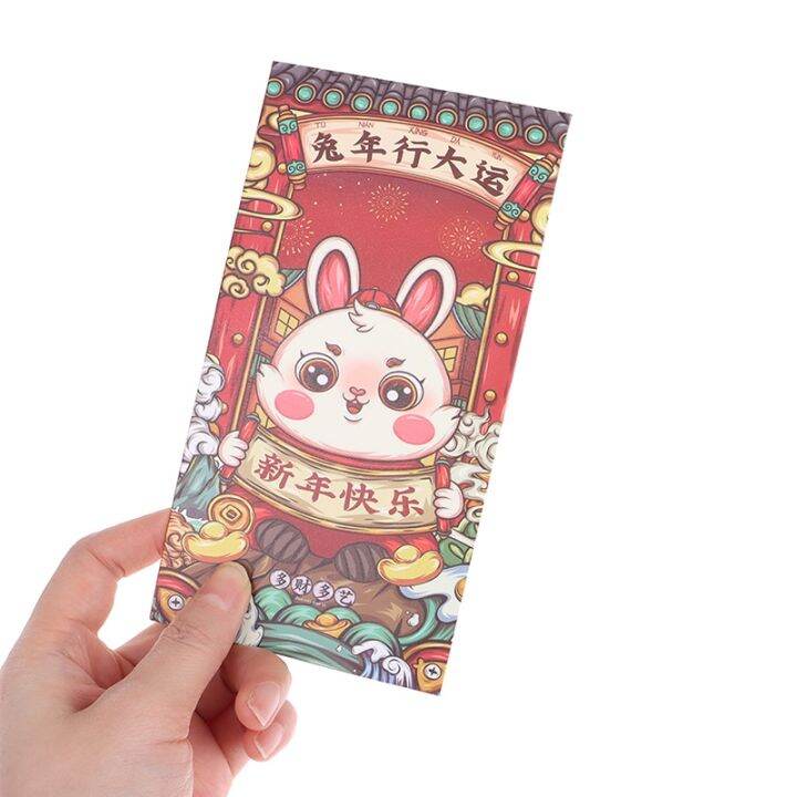 6pcs-chinese-new-year-cartoon-rabbit-red-envelopes-2023-year-of-rabbit-hong-bao-zodiac-red-packets-for-new-year-party