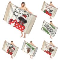 Holiday Christmas Bathroom Adult Soft Bath Towel Sauna Large Beach Towel Modern Fitness Towel Hotel Womens Shower Quick Drying