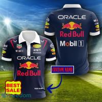 Custom Name Red Bull Racing Car Logo Gofl Polo Shirt For Men Women Fans